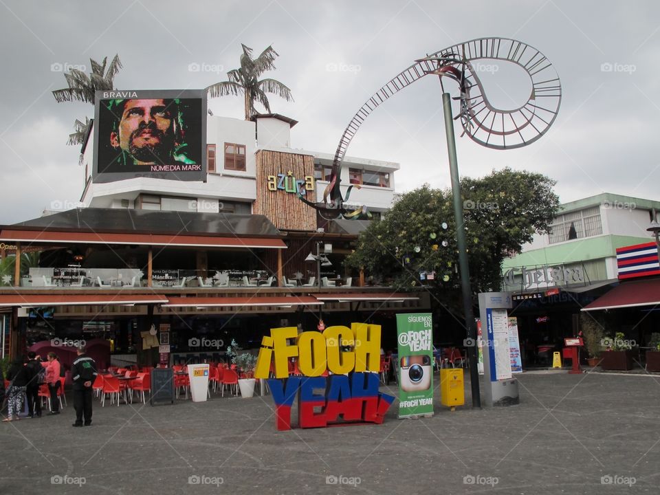 Plaza Foch Quito Ecuador . Funky plaza