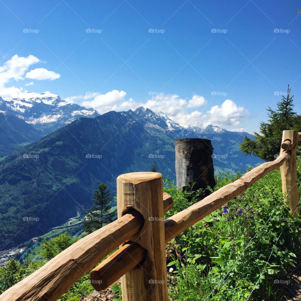 Swiss Mountain view