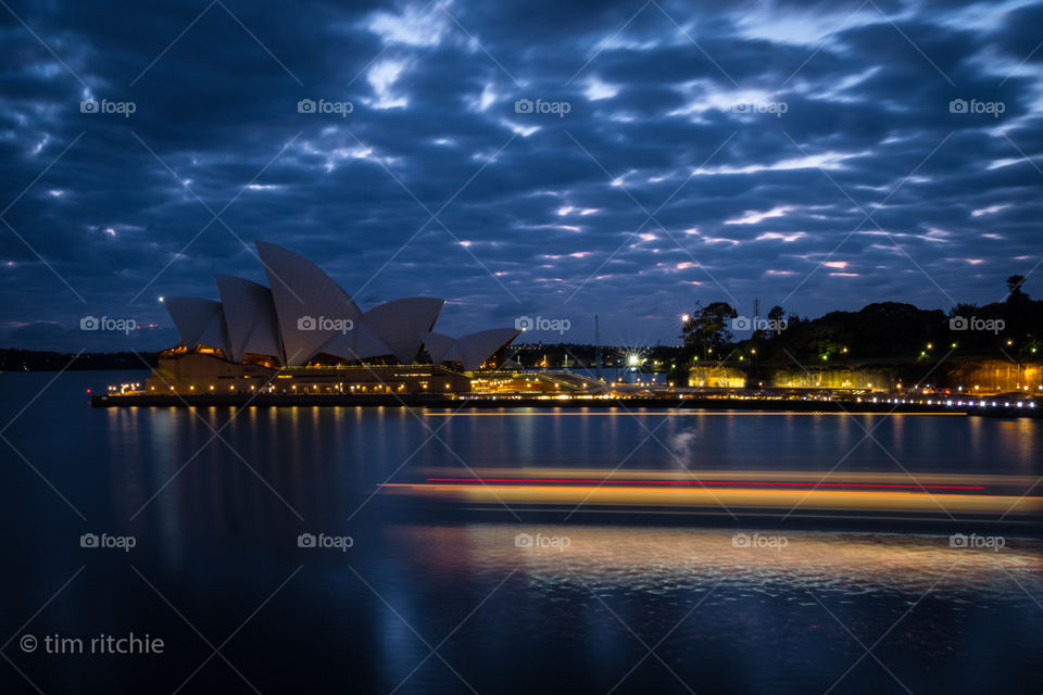 Glimpsed at dawn, traffic moving at the speed of a Sydney Harbour Ferry