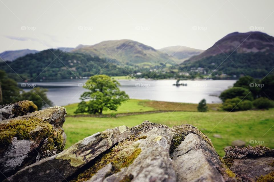 Ullswater in Lake District, England. 