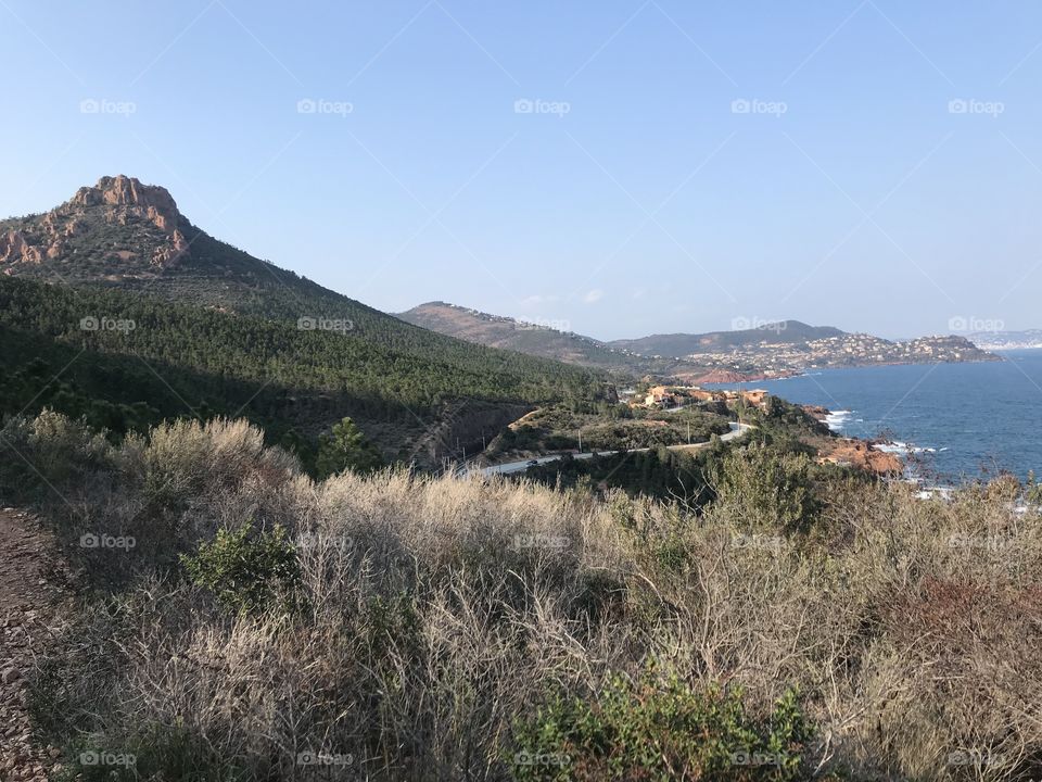 Landscape with hicking