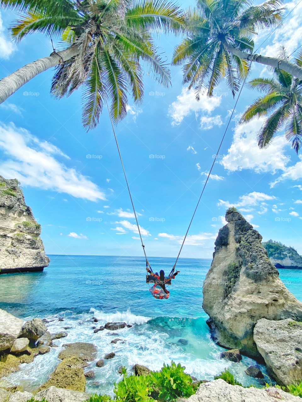Bali swing at Nusa Penida