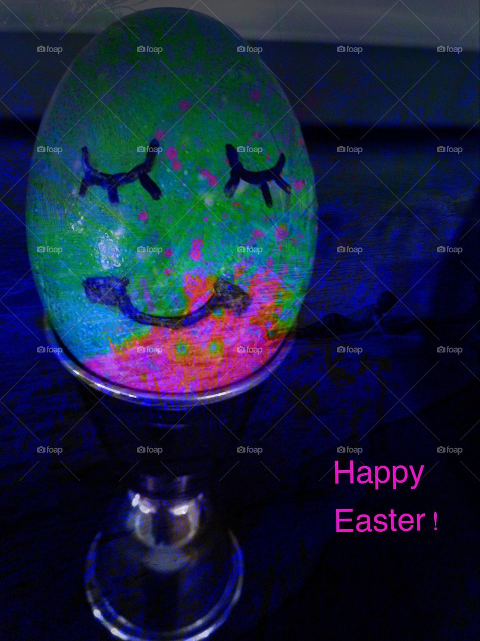 Psychedelic egg art.