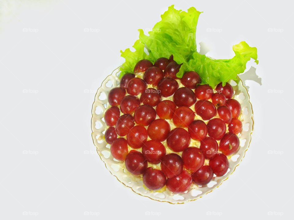 chicken salad with grapes еда салат куриный с виноградом