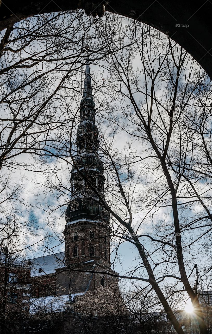 St. Peter church at sunrise
