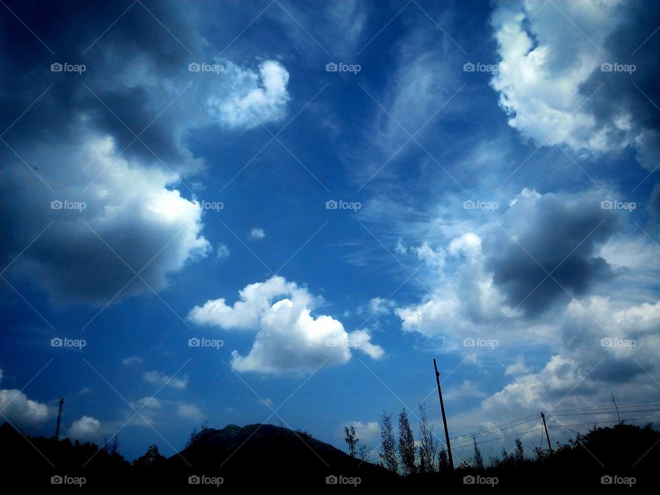 Nice and supper 
 sky, blue cloudy Sky