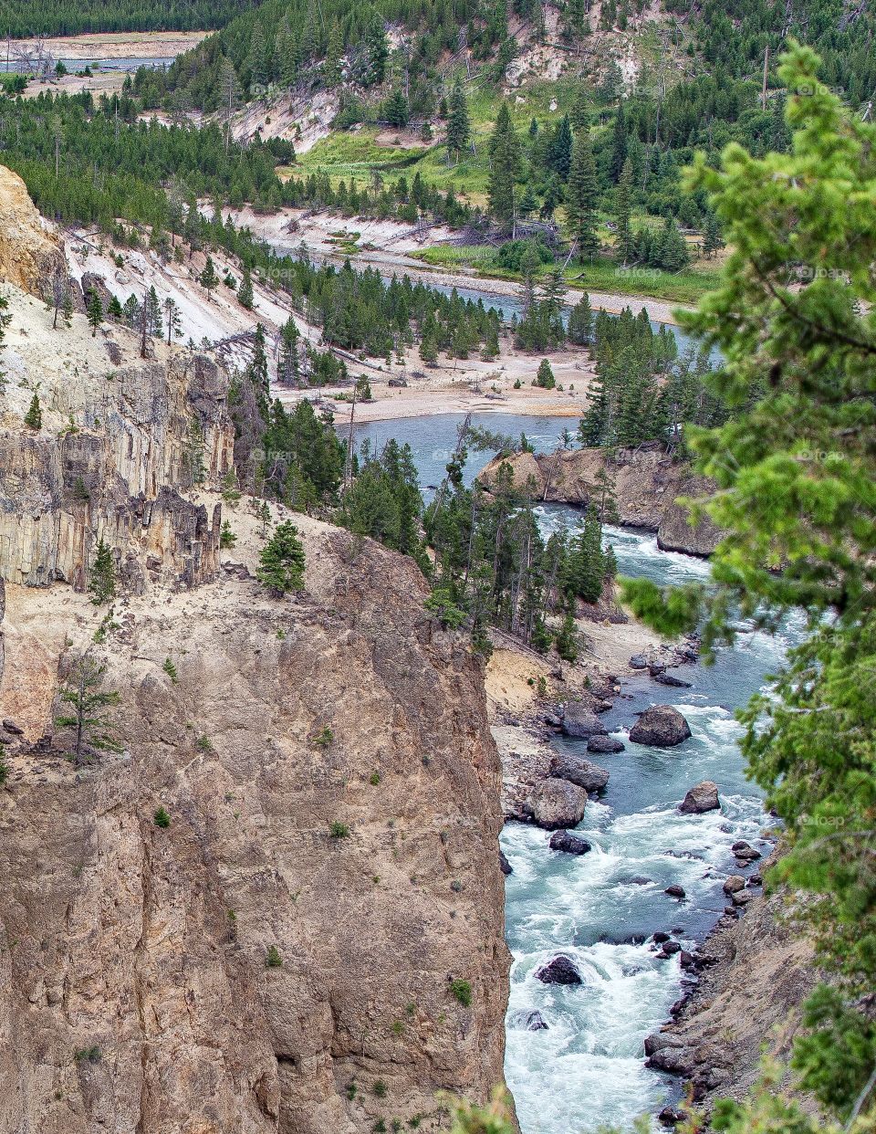 View of yellowstone river