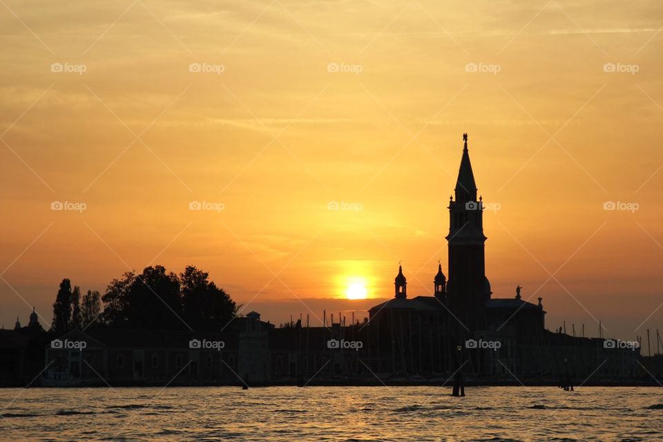 Sunset in Venice