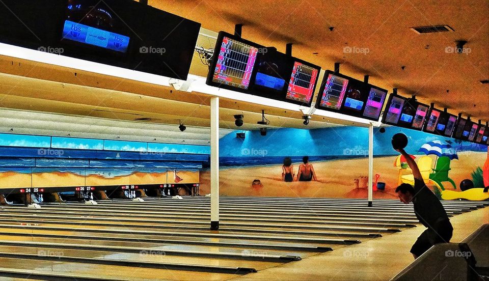 American bowling alley