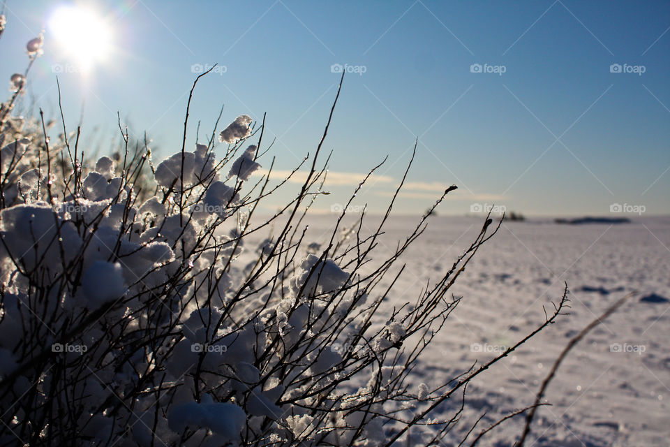 snow winter sky ice by Kreativation