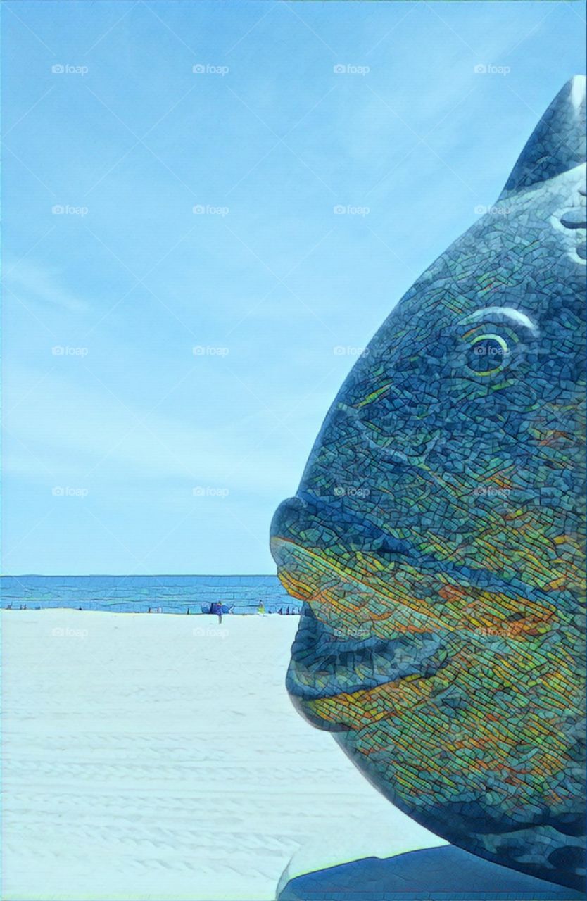 Fish on Hampton Beach New Hampshire