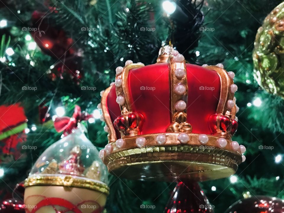 Royal crown Christmas ornament