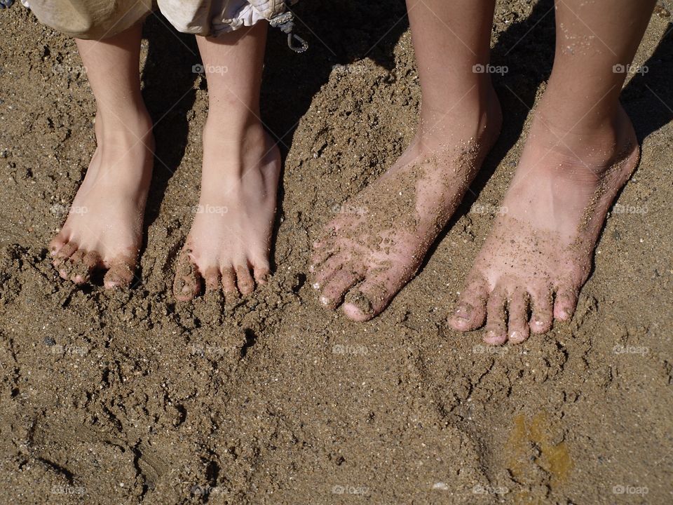 Feet at the Beach. Feet at the Beach