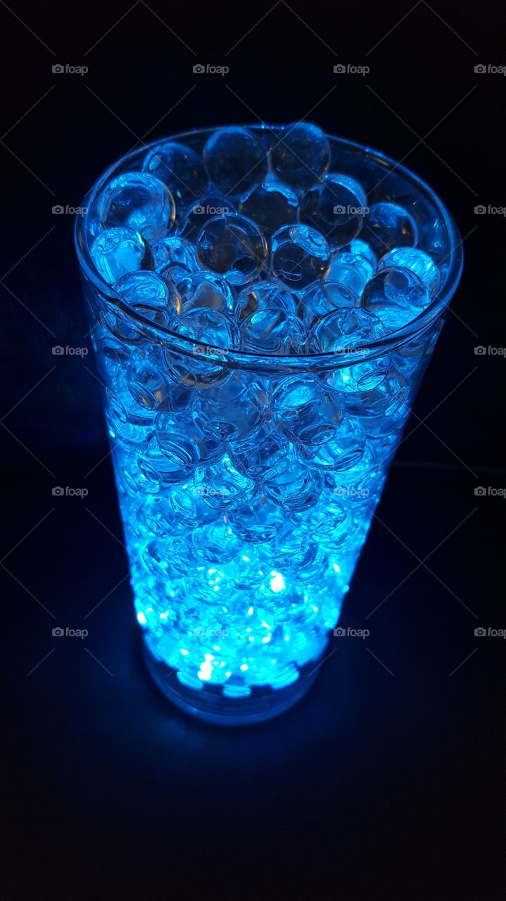 blue water bubbles