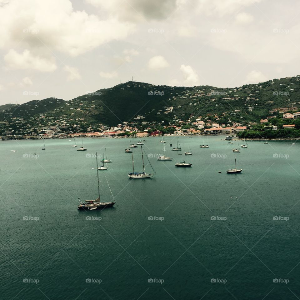 View of san thomas island