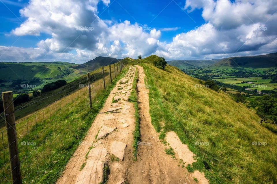 Footpath over mountains