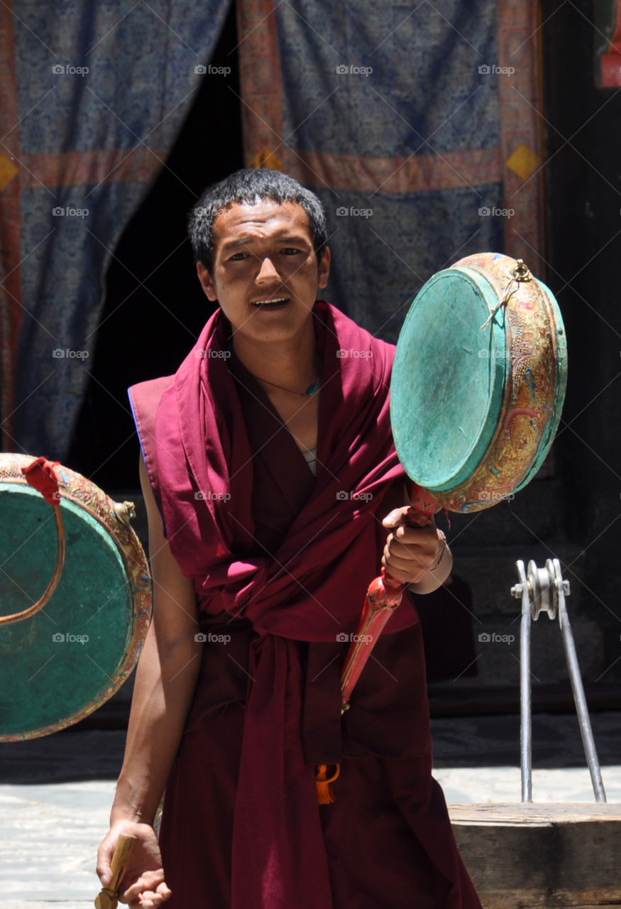 buddhist monk in Tibet