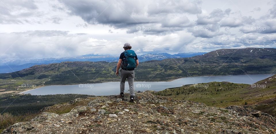 On the ridge overlooking Long Lake