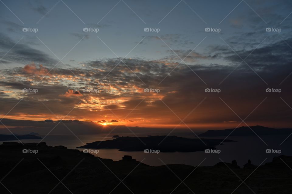 Sunset in Santorini