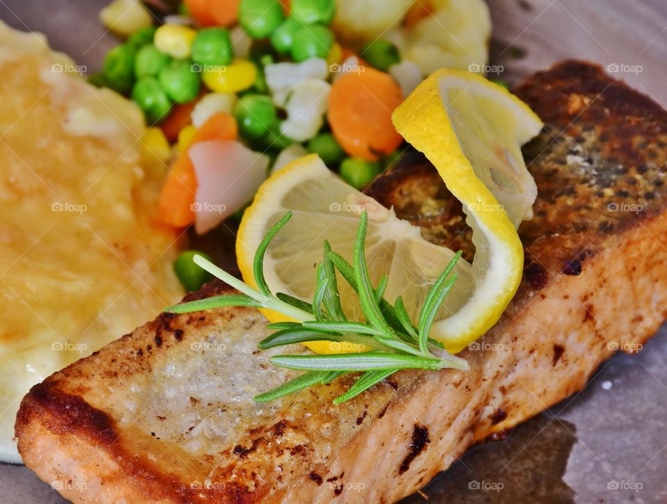 Delicious sea food fried fish meals