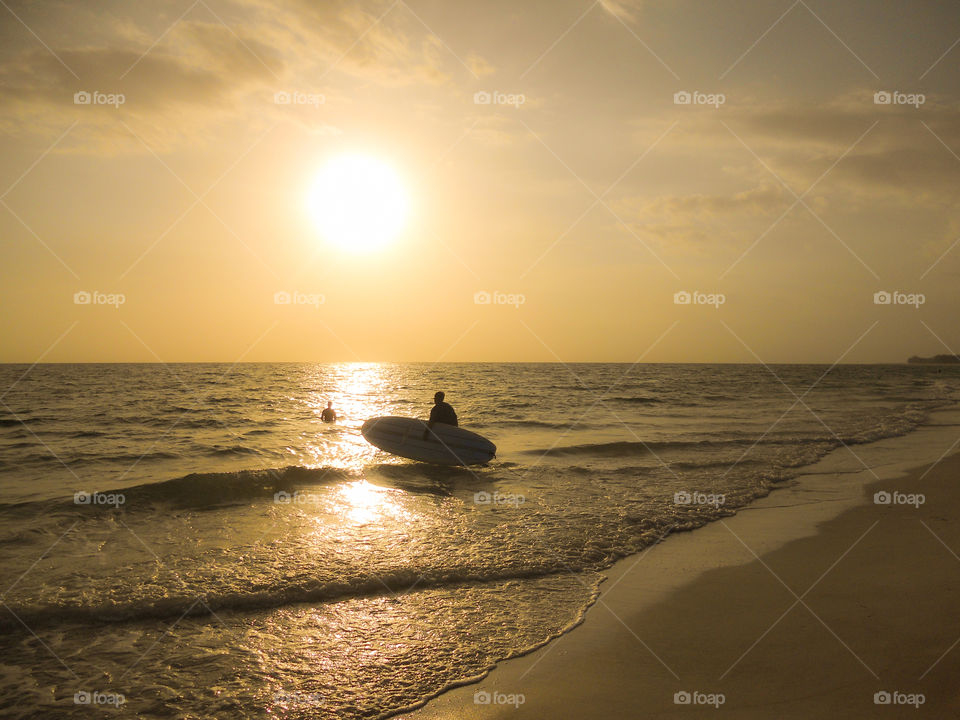 Sunset Surfing