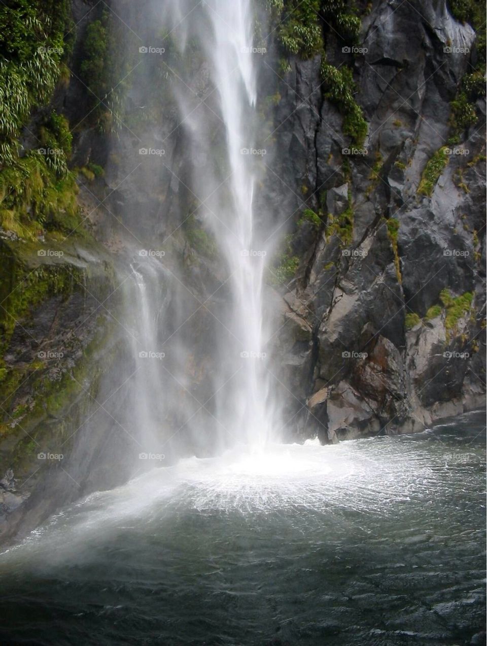 Waterfall and the Movement of Water in New Zealand