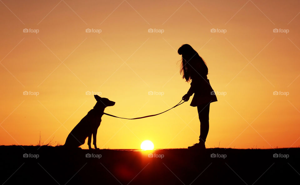 Spring sunset moment