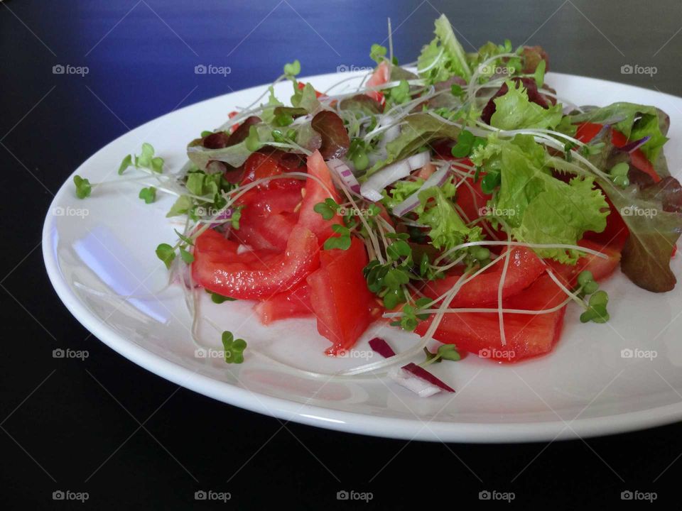 fresh colorful salad