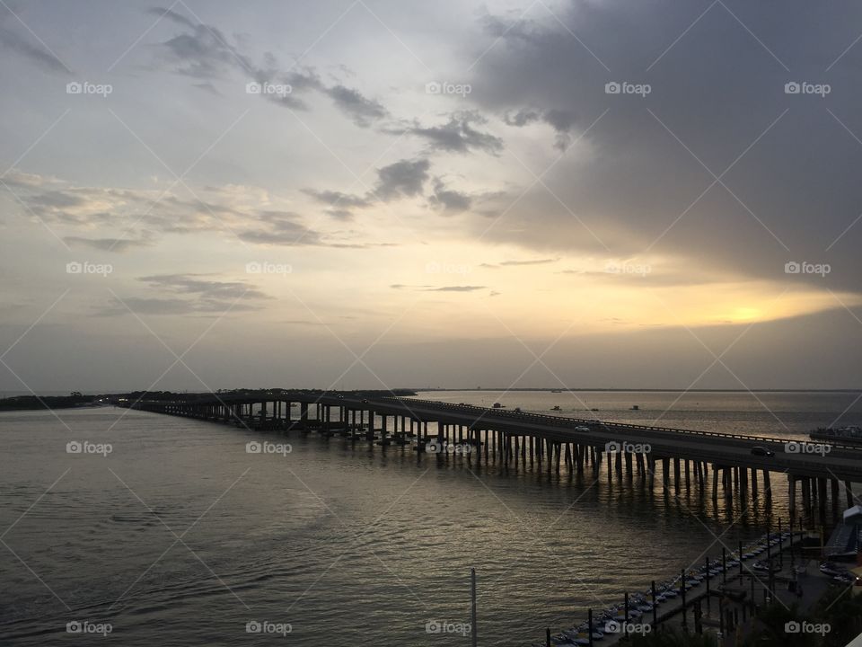 Bridge at sunset