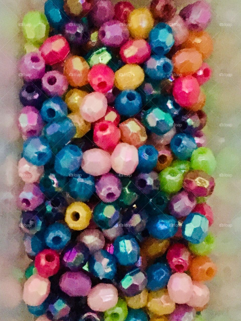 Color love fashion beads.