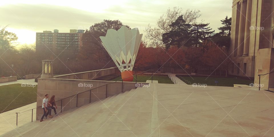 sculpture at Nelson-Atkins Museum