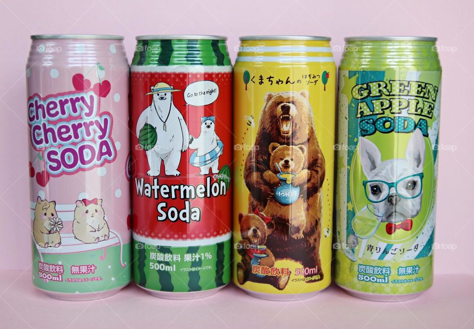 Cute soft drinks from Korea
