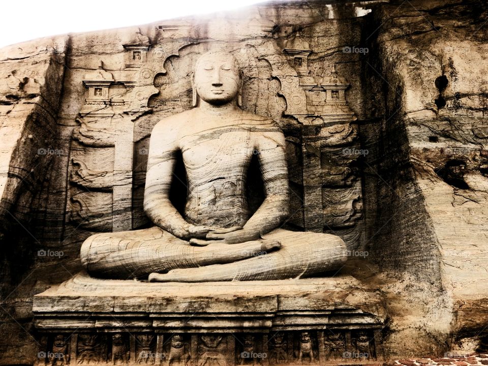 The meditating Buddha