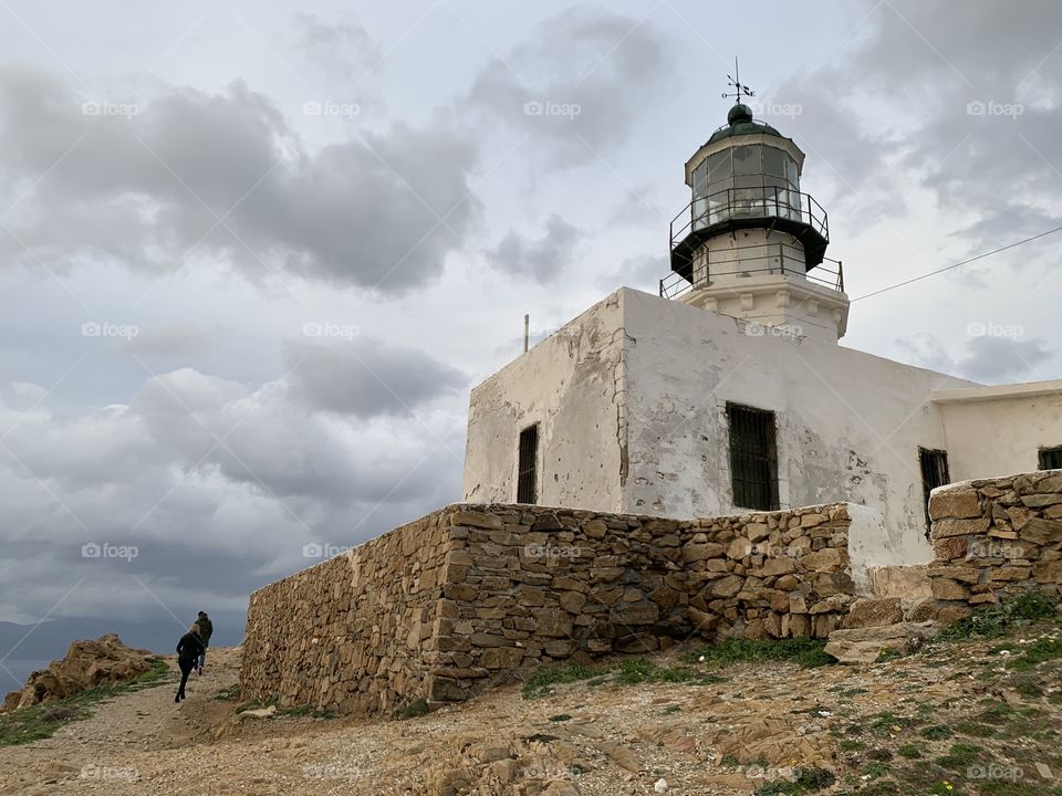 At Armenistis Lighthouse