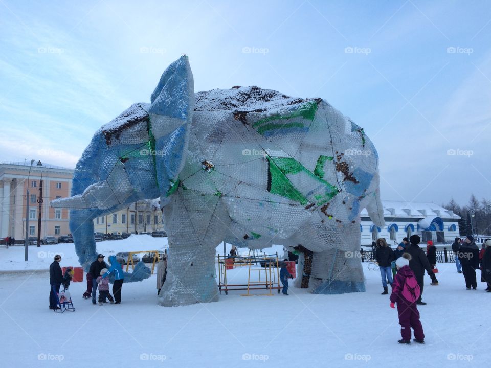 Elephant plastic bottle 