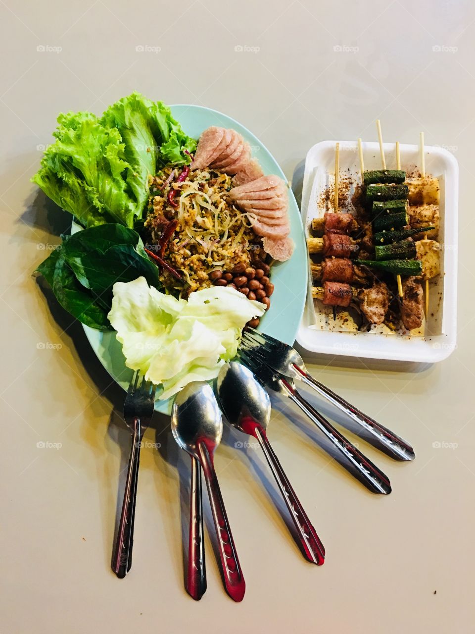 Thai local foods.