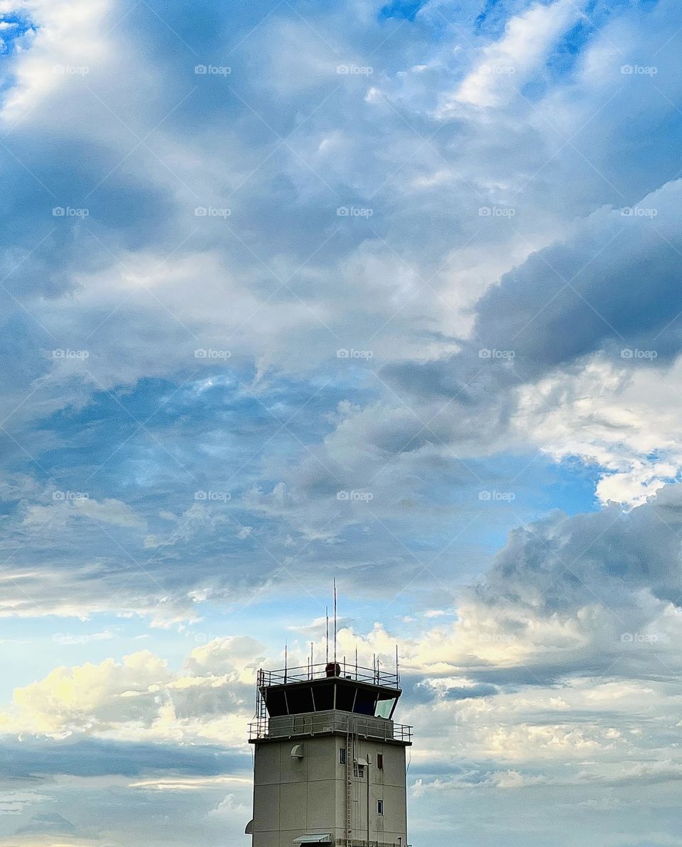 Clouds at Airport Tower