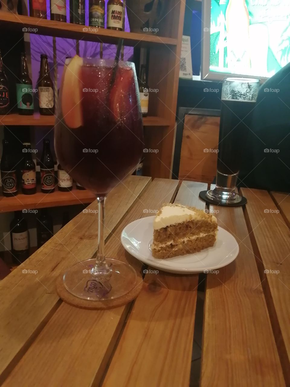 carrot cake and sangria.