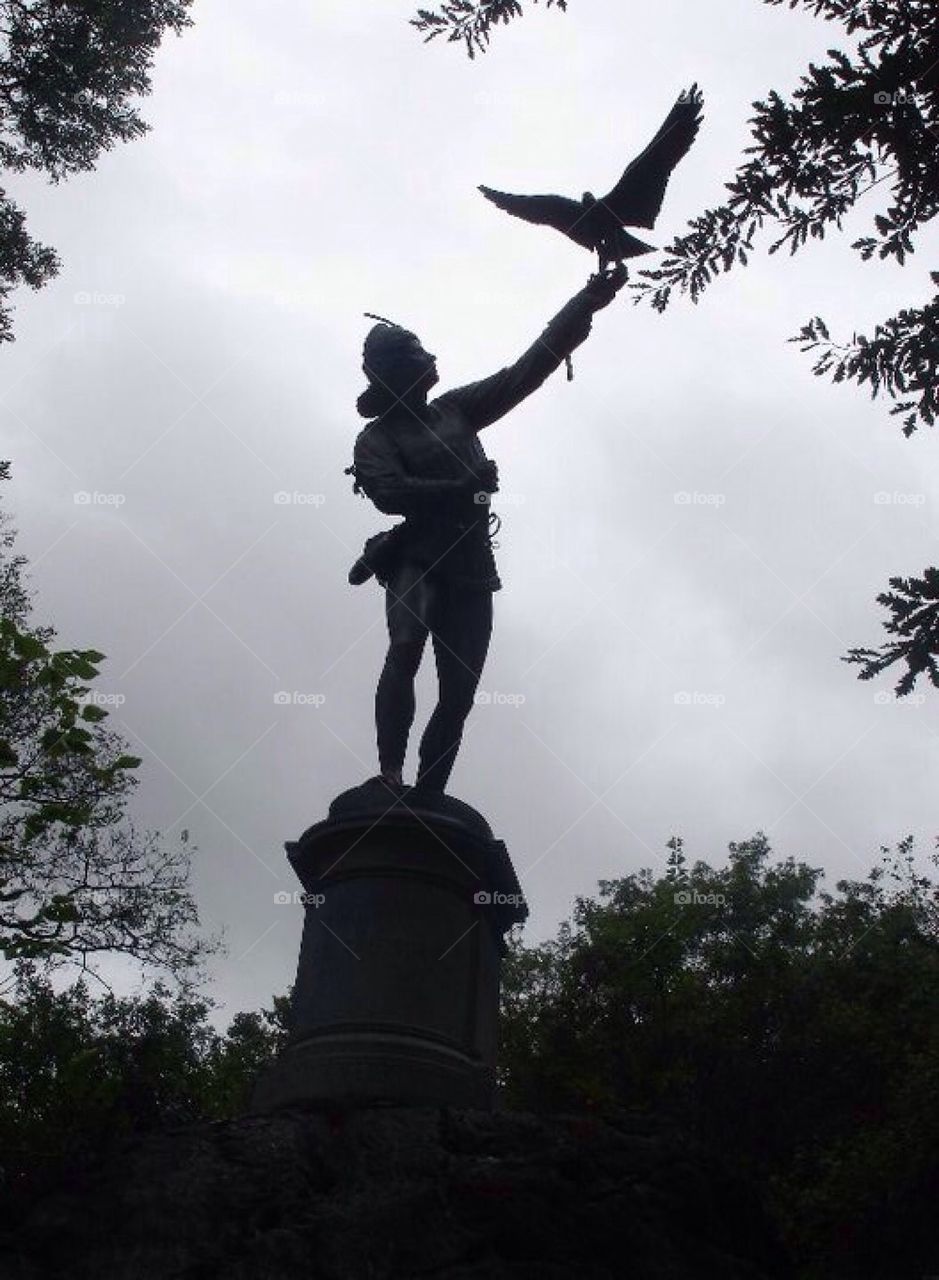 Central Park Statue