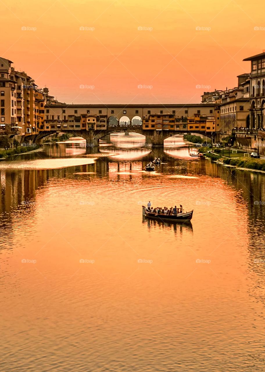 Ponto Veccino Sunset, Florence, Italy