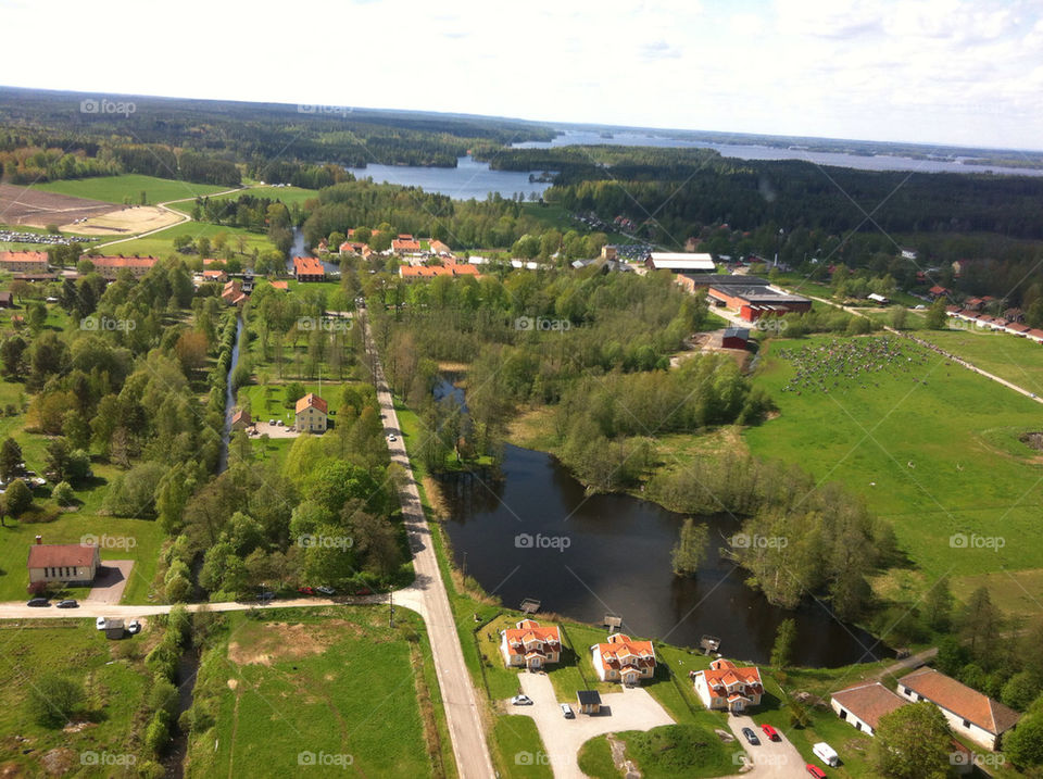 sweden lakes houses village by marresergio