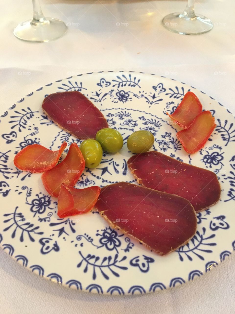 Spanish plate of tapas