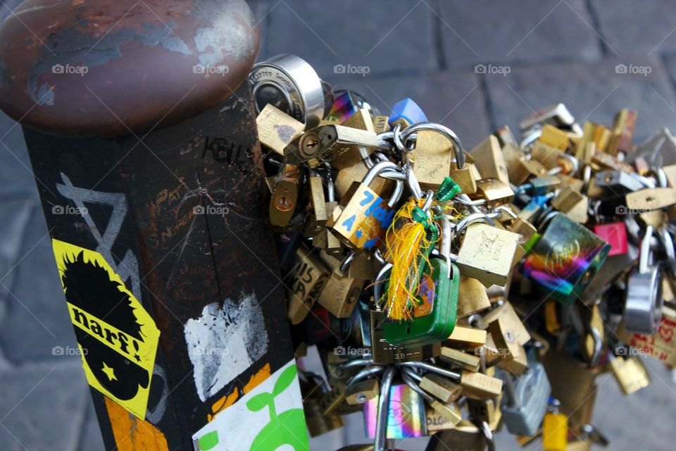 Love locks in Florence 