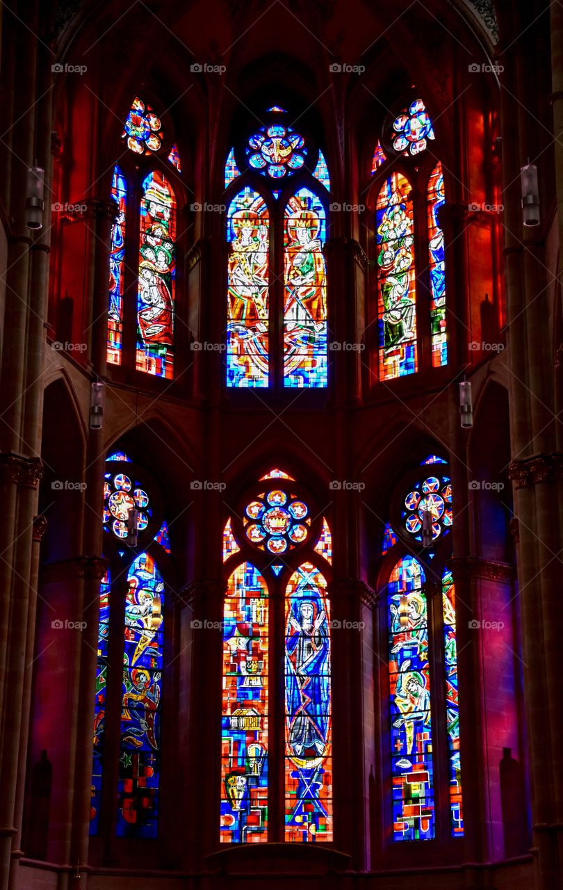 Light of stained glass
