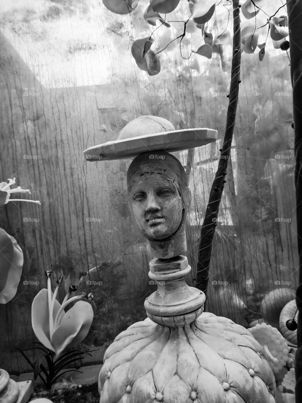 black & white sculpture