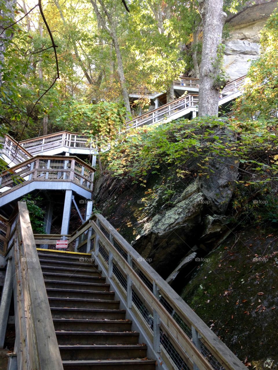Stairs to Chimney Rock