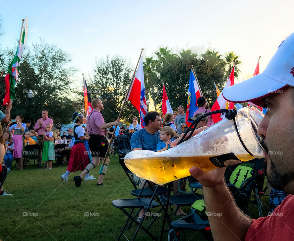 Oktoberfest boot stein