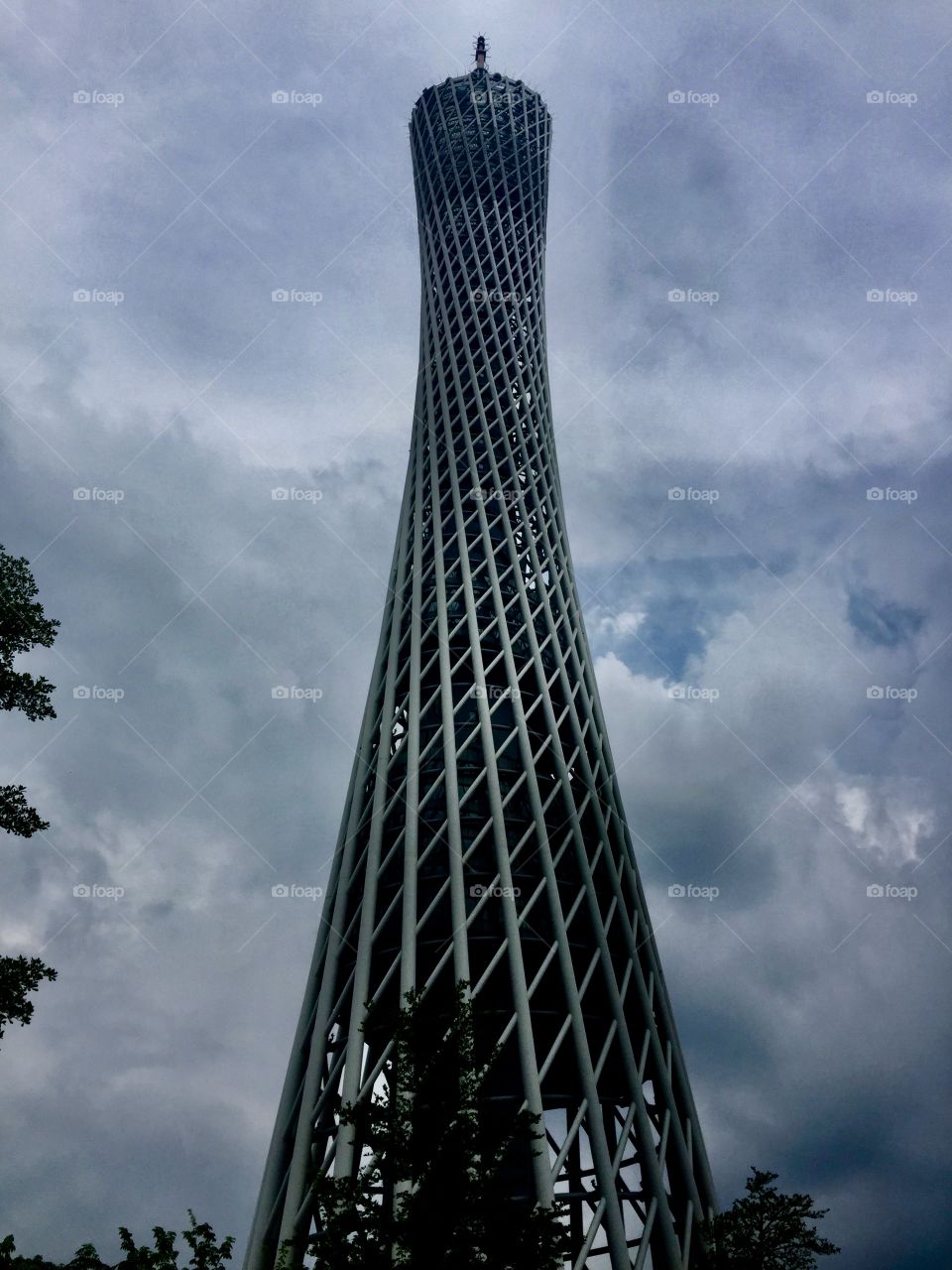 Enjoying the slender, twisting beauty of Canton Tower as it dominates the Guangzhou skyline @ Guangzhou, China 