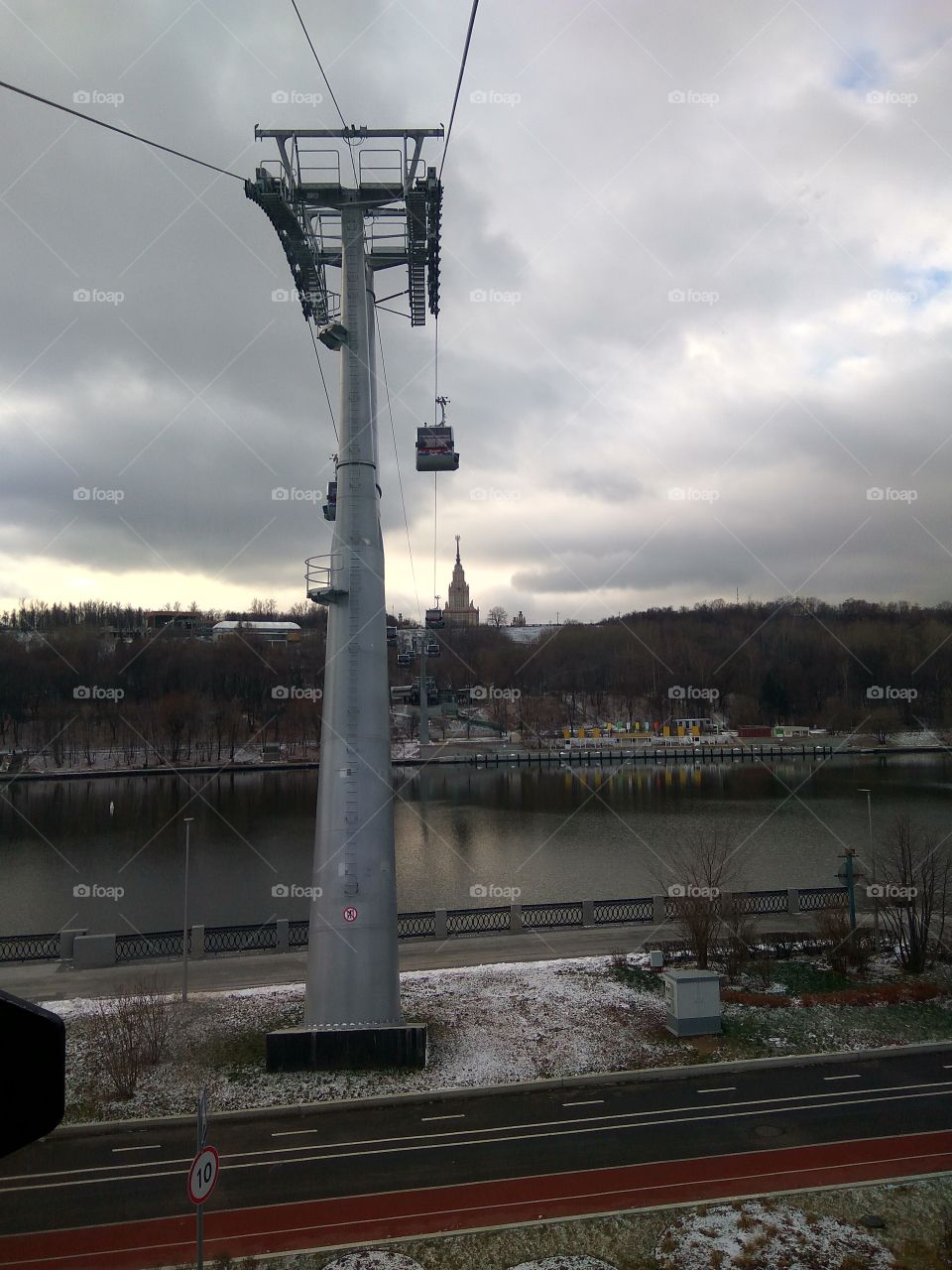 Cable car in Moscow