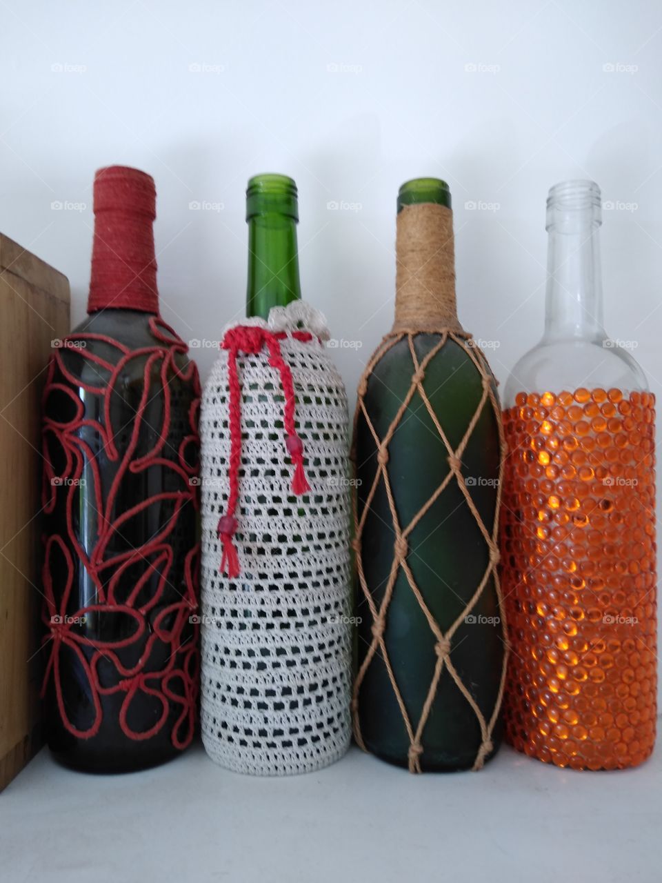 a beautiful homemade designer bottles